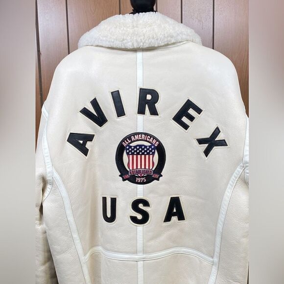 Avirex Icon Shearling Jacket size XL - Picture 8 of 16